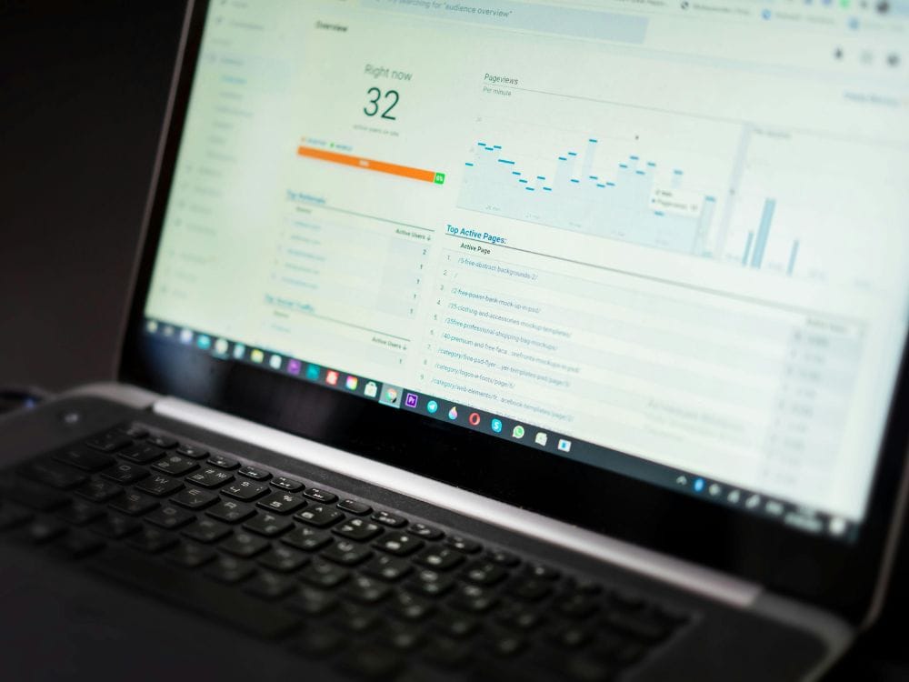 Dashboard com ferramentas de marketing digital análise de dados e produtividade