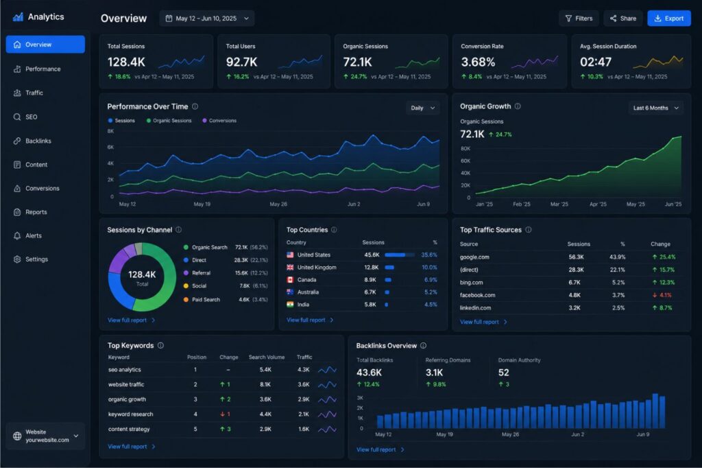 Análise de resultados do marketing de conteúdo para blogs com métricas de crescimento
